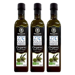 브로슈낭 유기농엑스트라버진 올리브유, 500ml, 3개