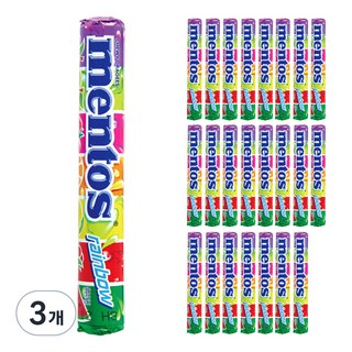 mentos 曼陀珠 彩虹曼陀珠 綜合水果口味, 37.5g, 72條