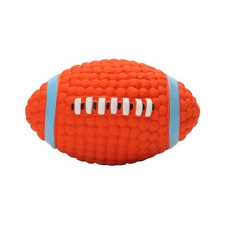 EETOYS 宜特 運動乳膠橄欖球，發聲器，橄欖球-小 8.5x5.5x5cm, 1個