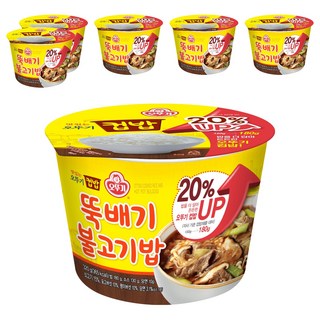 오뚜기 뚝배기 불고기밥 컵밥, 320g, 6개