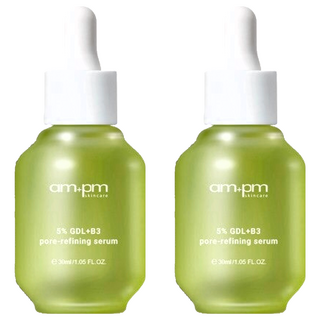 NARUKO 牛爾 am pm 5%內葡酸B3毛孔緊緻精華 平滑膚觸, 30ml, 2個