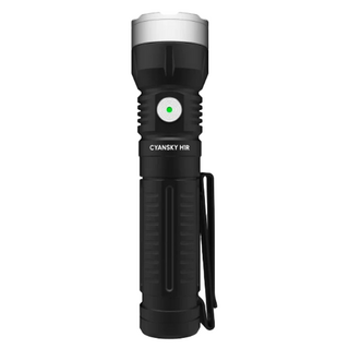 CYANSKY H1R 便攜式Type-C充電多功能EDC手電筒, 黑色, 1個