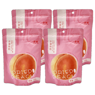 永禎 水蜜桃乾, 不添加人工色素, 低溫烘焙, 48小時, 150g, 4包