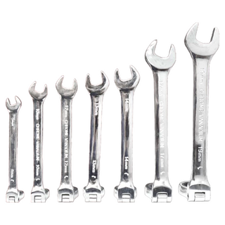 Jinfeng 棘輪活動板手組合 7件組, CR-V鋼 8-19mm, 附收納盒, 1組