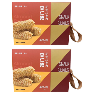 萬味軒 花生巧克力杏仁捲奶素, 192g, 2盒