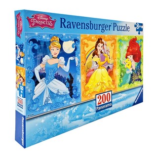 Ravensburger 維寶 200片 拼圖 8歲以上, 迪士尼公主 全景 多色, 1盒