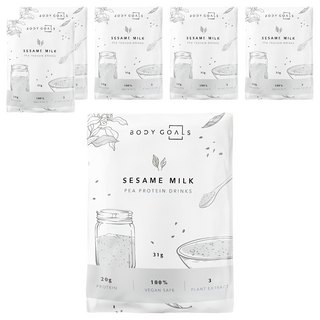 BODY GOALS 豌豆蛋白飲 芝麻歐蕾, 31g, 6包