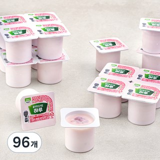 풀무원다논 하루 요거트 컵 딸기, 80g, 16개입, 6개