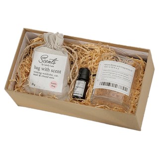 Lovely Lace 天然水晶精油香氛禮盒 開運水晶室內無火擴香石擺件，多色水晶可選，清新怡人香氣，禮盒包裝, 金秋桂雨, 粉色, 1組