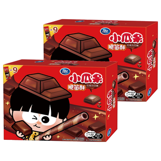 可口 小瓜呆脆笛酥 巧克力口味, 162g, 2盒