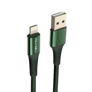 POLYWELL 寶利威爾 USB To Type-C 編織充電線 適用安卓手機 行動電源 PW15-W45-A348, 1m, 綠色, 1條