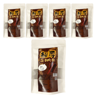 太禓食品 超厚筷子真空肉乾 蜜汁 160g, 黑汁醬, 5包