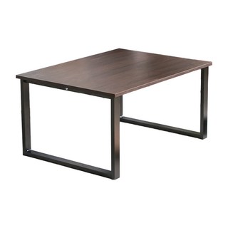 AMOS 工業風方形角管和室桌 DAA034DK 胡桃色, 簡約設計，穩固耐用, 1個
