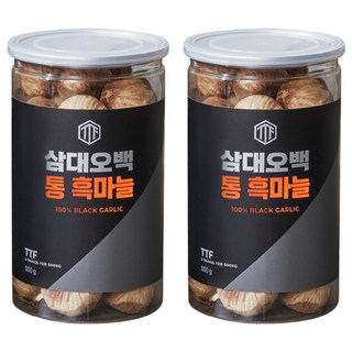 ThreeThingsForFiveHundredKilogram 黑蒜頭, 2罐, 500g