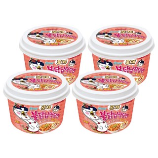 Buldak 碗裝粉紅醬火辣雞肉風味鐵板炒寬冬粉 169.4g, 4入