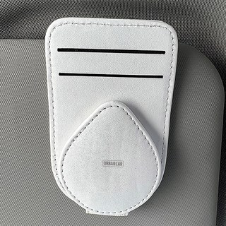 어반카 마그네틱 가죽 선바이저 클립, 화이트, 1개