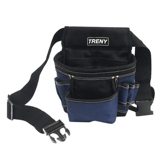 TRENY 大福 基本款工具腰袋, 耐磨、耐重、大容量, 最大腰圍110cm, 21 x 28 x 4 cm, 1個