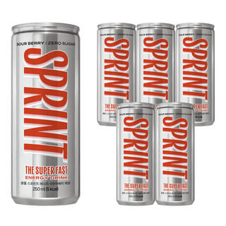 클룹 스프린트 에너지드링크 사우어베리 제로, 6개, 250ml