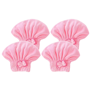 Y217 珊瑚絨乾髮帽 25 x 30cm 粉色 60g, 4個