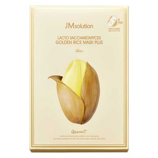 JMsolution 肌司研 白米酵母緊緻面膜, 黃金米面膜 Plus, 10片, 1盒