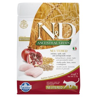 Farmina 法米納 室內/結紮貓 天然低穀系列 乾飼料, LC4 雞肉石榴, 300g, 1包