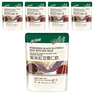 健康時代 紫米紅豆薏仁飲 有糖, 30g, 10包, 5袋