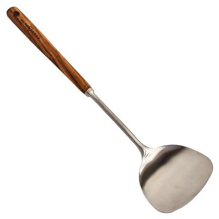 PUSH 廚房用品 耐高溫304不銹鋼黃花梨木手柄煎鍋鏟, D303, 1支