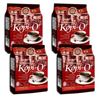 COFFEE TREE 咖啡樹 Penang Kopi-O 2合1 檳城傳統烘焙黑咖啡, 30g, 20包, 4袋