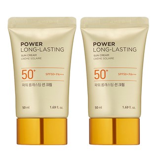 더페이스샵 파워 롱래스팅 선크림 SPF50+ PA+++, 50ml, 2개