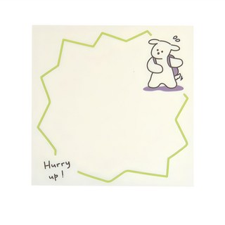 沒煩惱的小狗 便簽本，100張入, 沒煩惱的小狗 時間賽跑, 2本, 1組