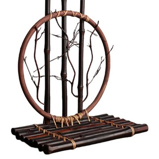 禪意紫竹手編藝術擺件, 1個