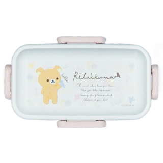 Skater 拉拉熊 懶懶熊 白色浪漫 雙層便當盒 16.6 x 10 x 9cm 600ml, 薄荷綠, 1盒