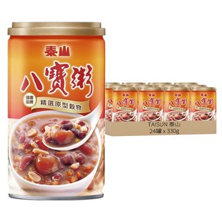 泰山 八寶粥, 精選天然膳食穀粒, 330g, 24罐