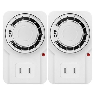 AHOYE 12小時定時插座 款式隨機 2個 10cm 居家節能好幫手