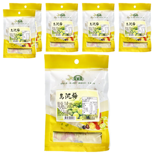 梅甄園 烏沉梅, 80公克, 60g, 6包