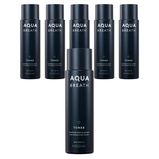 미샤 포맨 아쿠아브레스 토너, 6개, 195ml