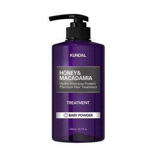 KUNDAL 昆黛爾 蜂蜜澳洲堅果保濕護髮乳 Baby Powder, 1.058L, 1瓶