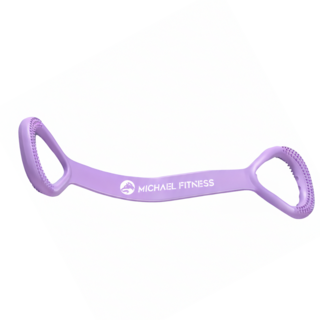 MICHAEL FITNESS 麥克健身 一字拉力器 25磅加厚 矽膠材質, 紫色, 1個