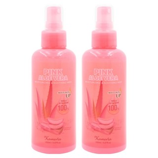 Kameria 100%濟州島粉紅蘆薈保濕噴霧, 保濕加倍 6種植物萃取,肌膚長效水潤 噴霧設計,瞬間潤澤, 150ml, 2瓶