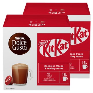 NESCAFE 雀巢咖啡 Dolce Gusto 多趣酷思 KitKat 膠囊咖啡, 16入, 2個, 16g