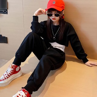 pinkb 女童細肩帶背心舞蹈上下衣套裝