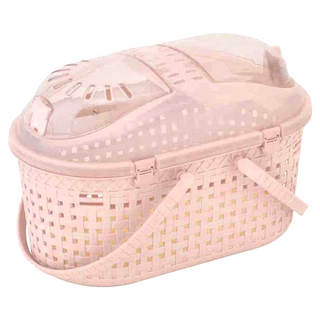 IRIS OHYAMA 愛麗思歐雅瑪 寵物外出提籃 MPC450, 淺粉色, 1個