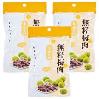 手摘果物 無籽梅肉, 18g, 3包