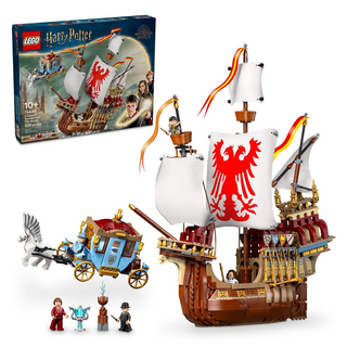 LEGO 樂高 76440 哈利波特 抵達三巫鬥法大賽：德姆蘭大船和波巴洞馬車, 10+歲, 1盒