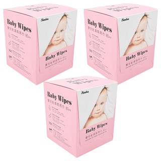 Simba 小獅王辛巴 嬰兒乾溼兩用巾 掀蓋式, 80張, 3盒