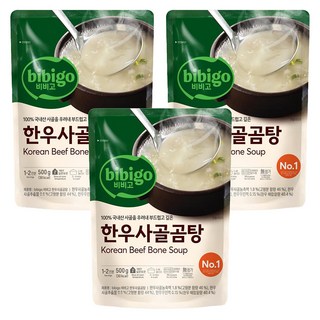 비비고 한우사골곰탕, 500g, 3개