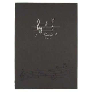 JOY STAR 九達 音樂五線譜 16K筆記本 JN-16202B 1組, 黑色, 3本