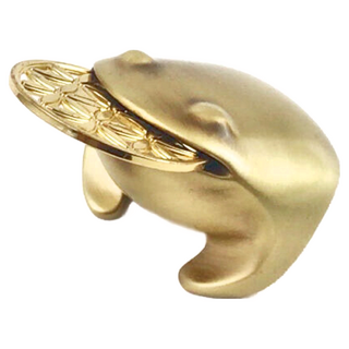 LUCKY TOAD 招財揪吉 揪吉九十, 50 x 45 x 38mm, 青古桐色