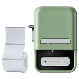 NIIMBOT 標籤機 附標籤紙 B21S, 綠色, 1組