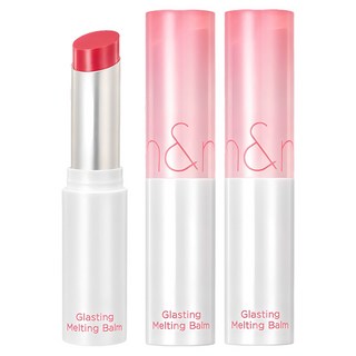[비건뷰티] 롬앤 글래스팅 멜팅 틴티드 립밤, 02 러비 핑크, 3.5g, 2개